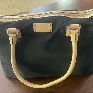 Kate Spade Black Tote with Tan Handles